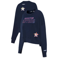 Houston Astros Pro Standard Women's Game Day Classics Crewneck Pullover Sweatshirt Online