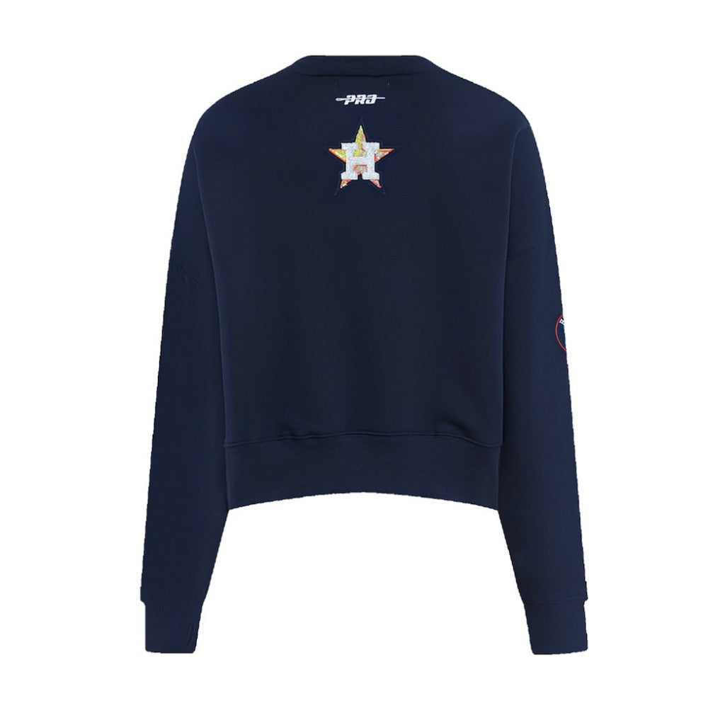 Houston Astros Pro Standard Women's Game Day Classics Crewneck Pullover Sweatshirt Online