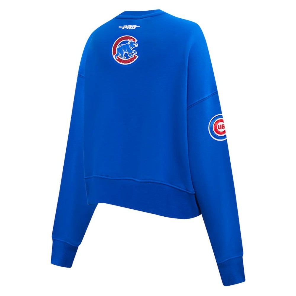 Chicago Cubs Pro Standard Women's Game Day Classics Crewneck Pullover Sweatshirt discount