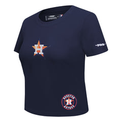 Houston Astros Pro Standard Women's Game Day Classics Baby Doll Cropped T-Shirt Clearance