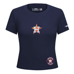 Houston Astros Pro Standard Women's Game Day Classics Baby Doll Cropped T-Shirt Clearance
