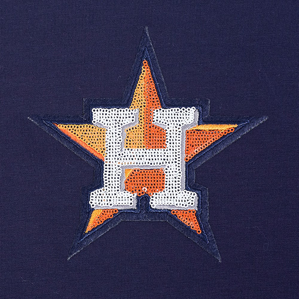 Houston Astros Pro Standard Women's Game Day Classics Baby Doll Cropped T-Shirt Clearance