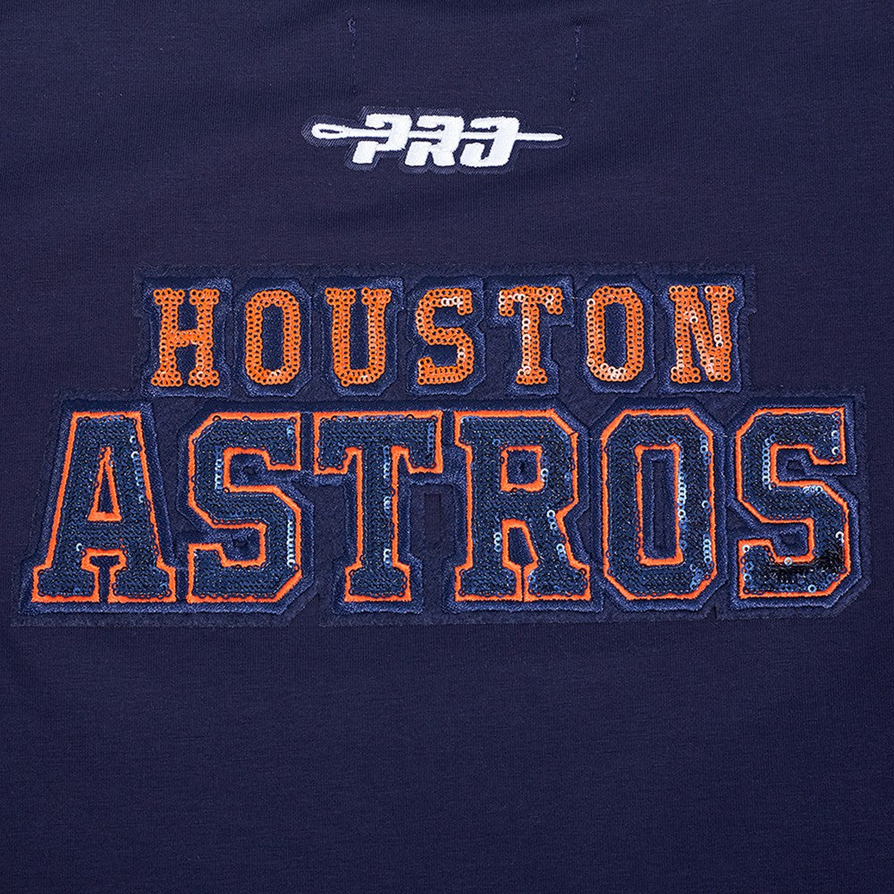 Houston Astros Pro Standard Women's Game Day Classics Baby Doll Cropped T-Shirt Clearance