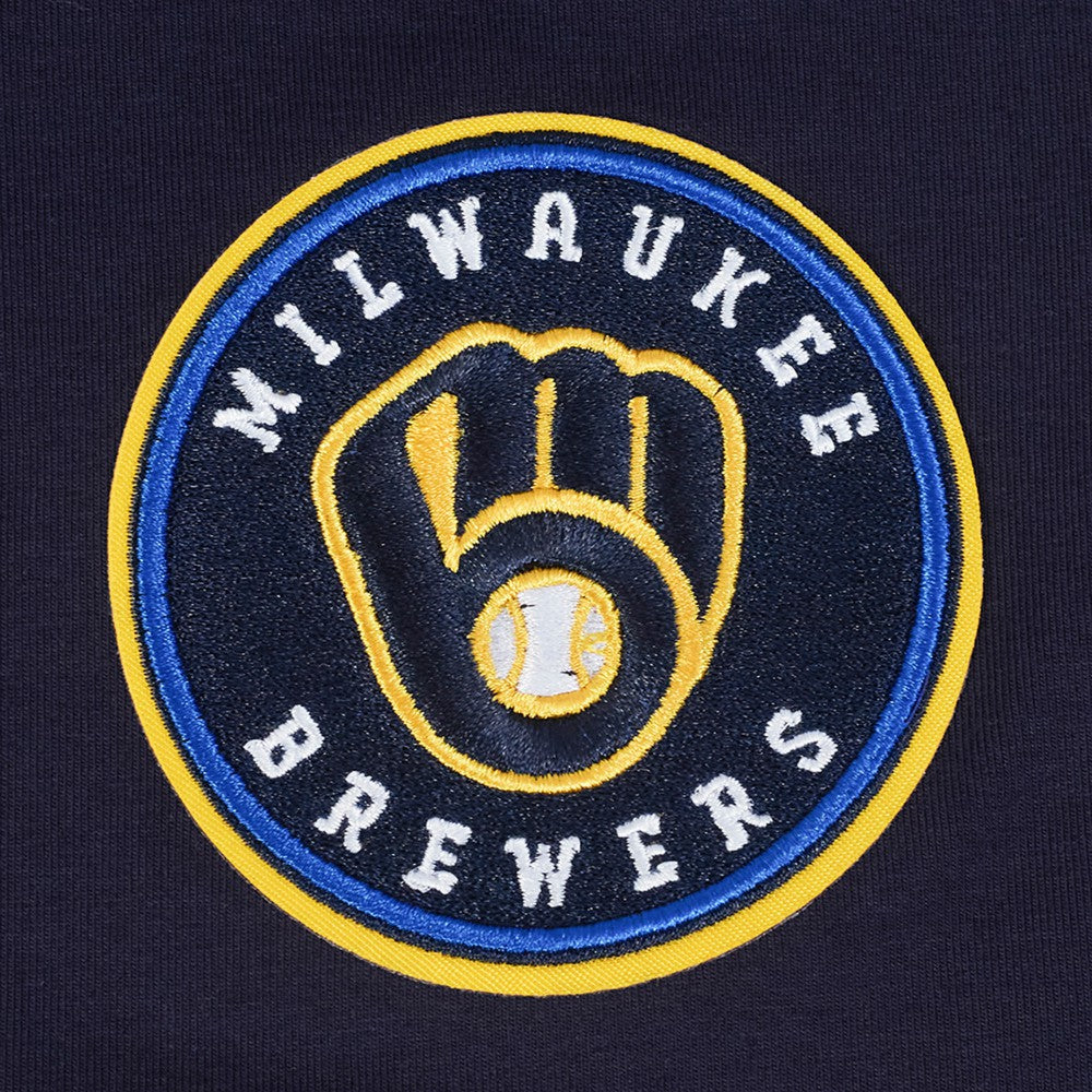 Milwaukee Brewers Pro Standard Women's Game Day Classics Baby Doll Cropped T-Shirt Online