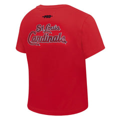 St. Louis Cardinals Pro Standard Women's Game Day Classics Baby Doll Cropped T-Shirt Clearance