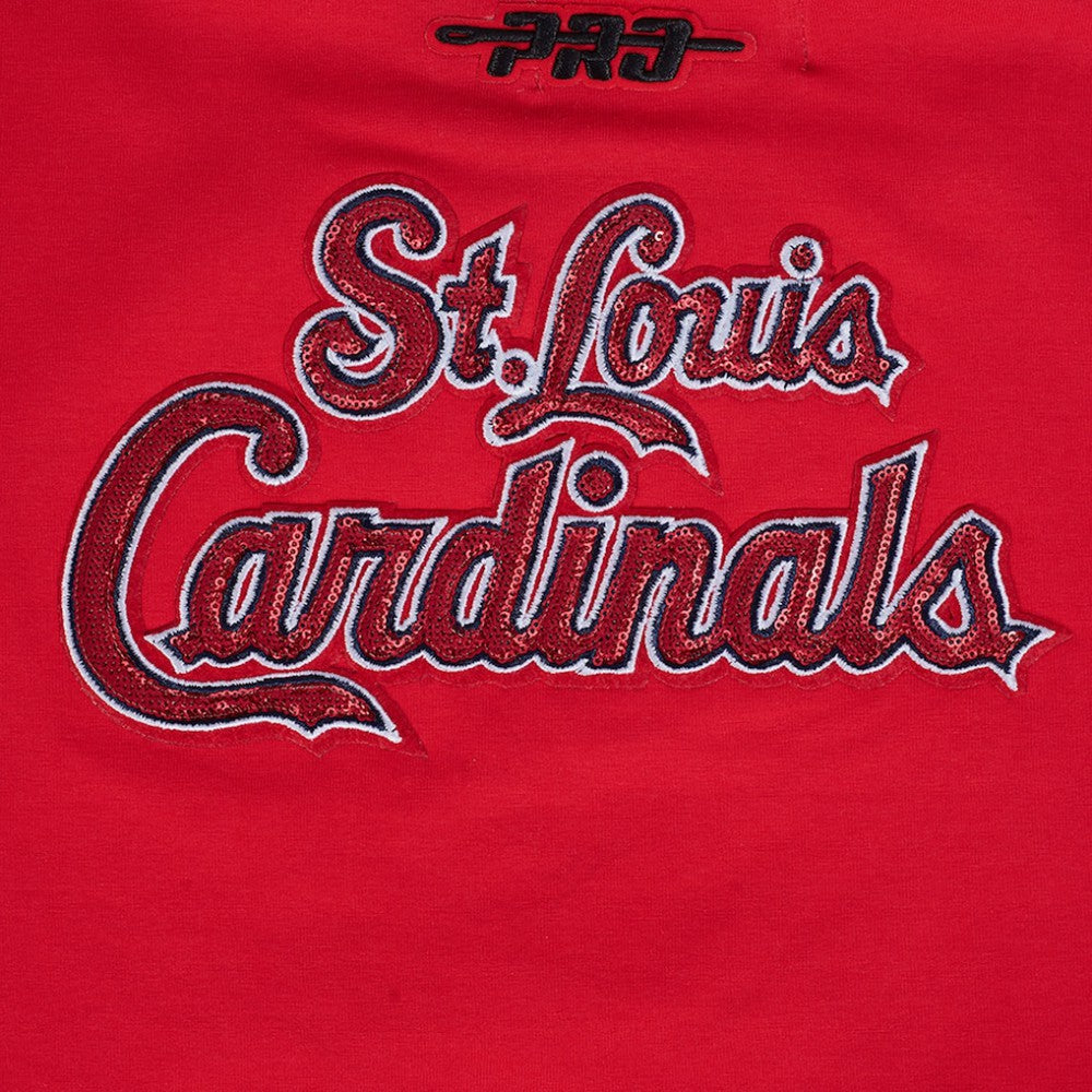 St. Louis Cardinals Pro Standard Women's Game Day Classics Baby Doll Cropped T-Shirt Clearance
