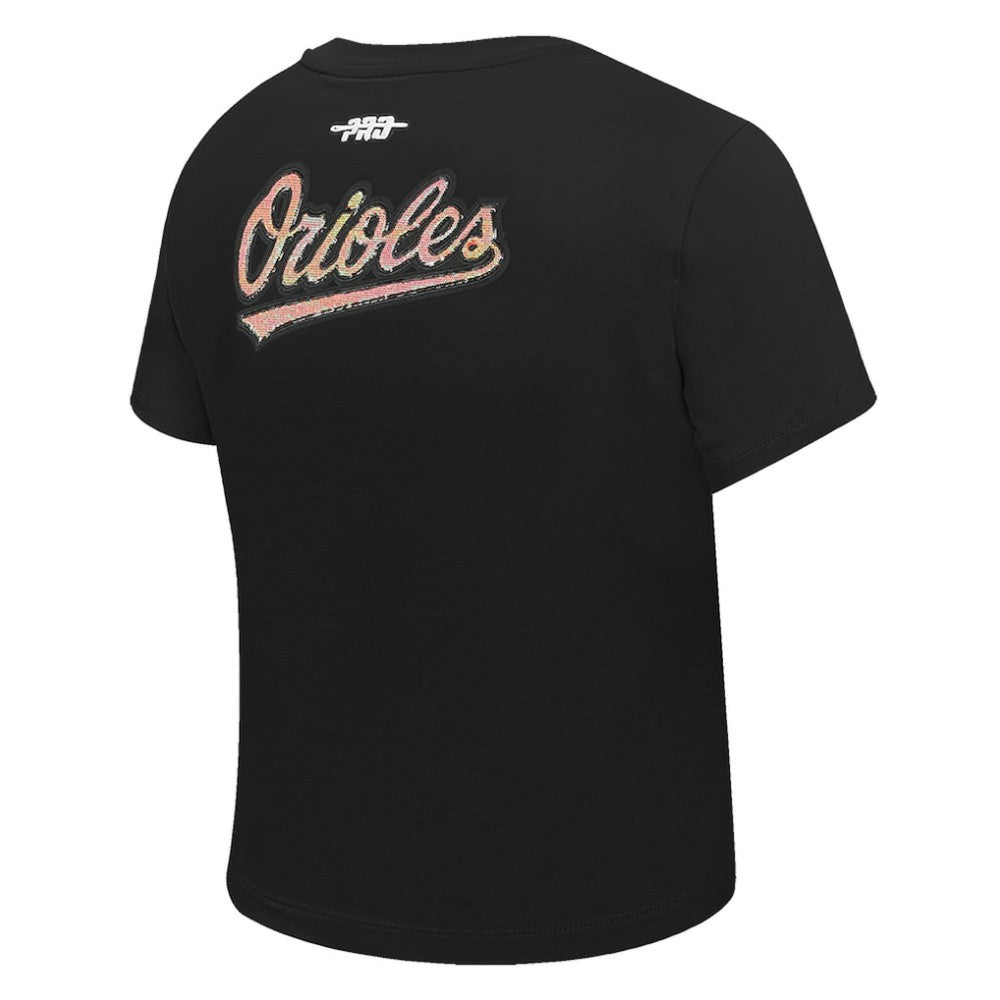Baltimore Orioles Pro Standard Women's Game Day Classics Baby Doll Cropped T-Shirt Near Me