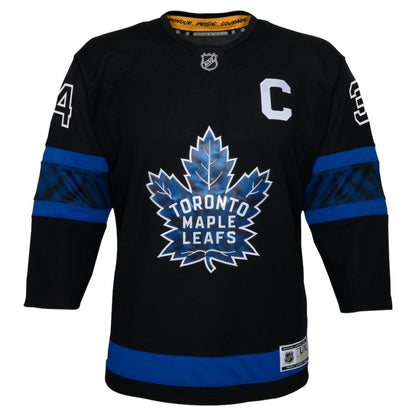 Auston Matthews Toronto Maple Leafs Youth Alternate Premier Player Jersey - Black | NHL Jerseys