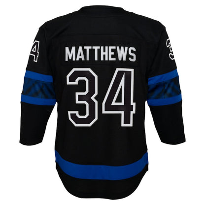 Auston Matthews Toronto Maple Leafs Youth Alternate Premier Player Jersey - Black | NHL Jerseys