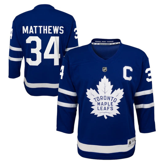 Auston Matthews Toronto Maple Leafs Youth Home Replica Player Jersey - Blue | NHL Jerseys