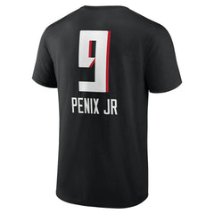 Michael Penix Jr. Atlanta Falcons Name & Number Team Wordmark T-Shirt Black - NFL