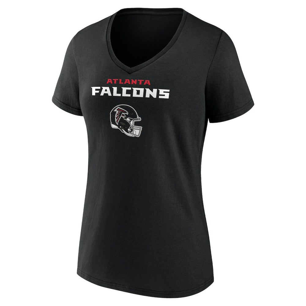 Michael Penix Jr. Atlanta Falcons Women's Name & Number Team Wordmark V-Neck T-Shirt Black - NFL