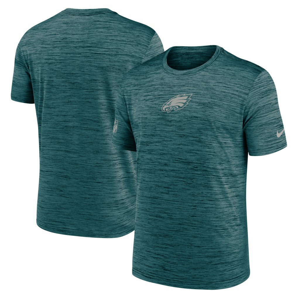 Philadelphia Eagles Big & Tall Sideline Velocity Performance T-Shirt Midnight Green - Nike