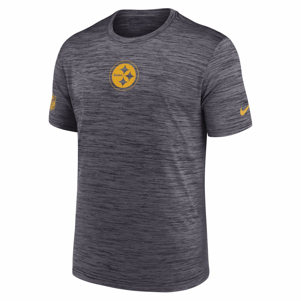 Pittsburgh Steelers Big & Tall Sideline Velocity Performance T-Shirt Black - Nike