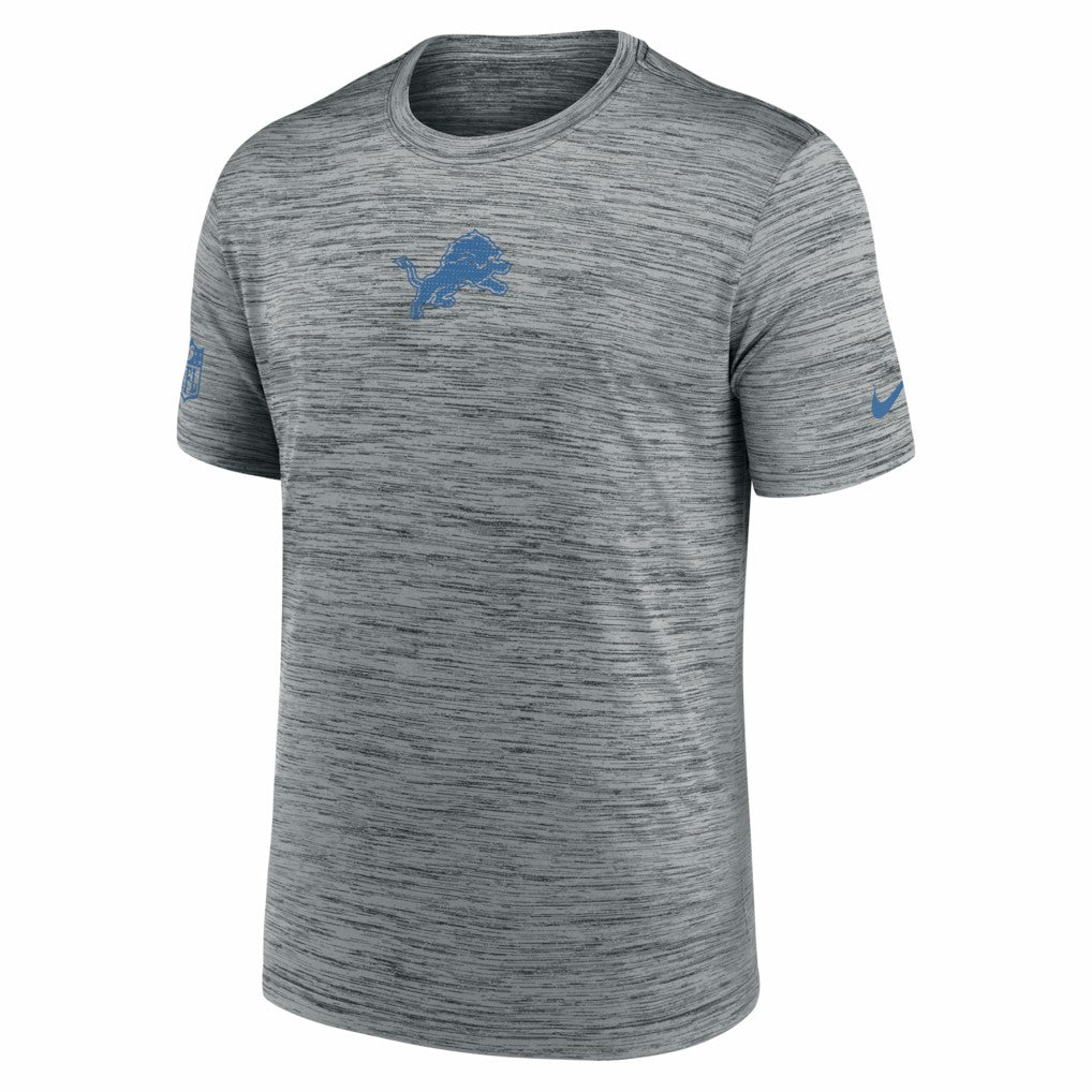 Detroit Lions Big & Tall Sideline Velocity Performance T-Shirt Gray - Nike