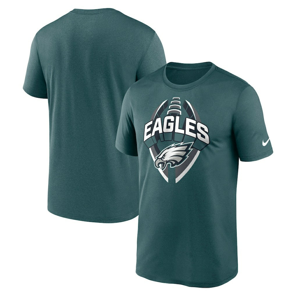 Philadelphia Eagles Big & Tall Primetime Legend Icon Performance T-Shirt Midnight Green - Nike
