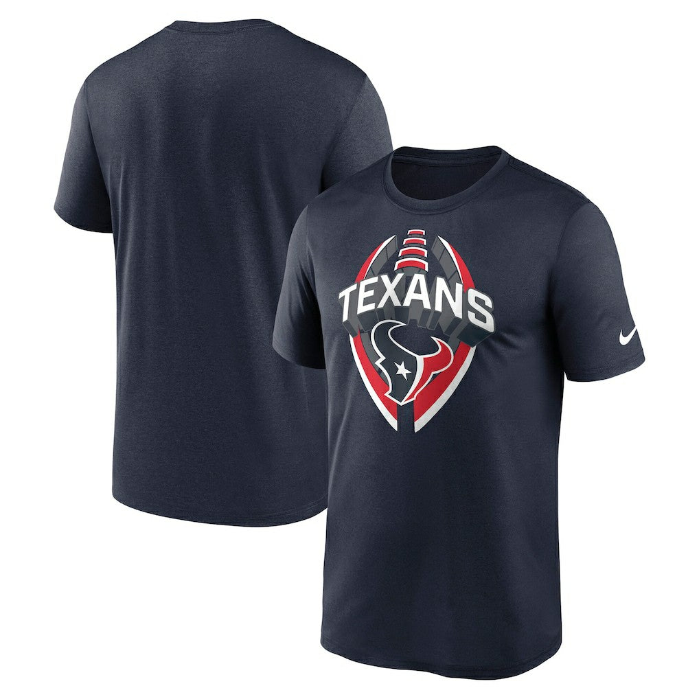 Houston Texans Big & Tall Primetime Legend Icon Performance T-Shirt Navy - Nike