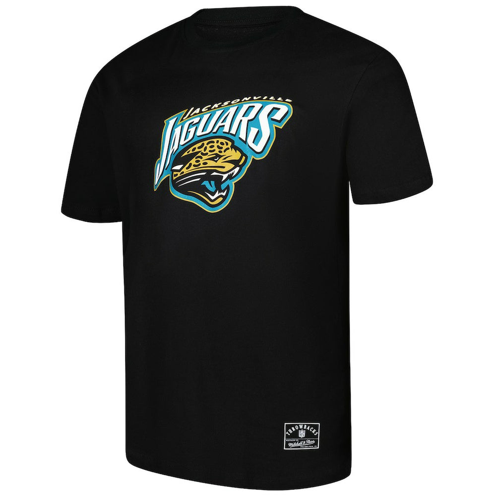 Jacksonville Jaguars Classic Crew Neck T-Shirt Black - Mitchell & Ness