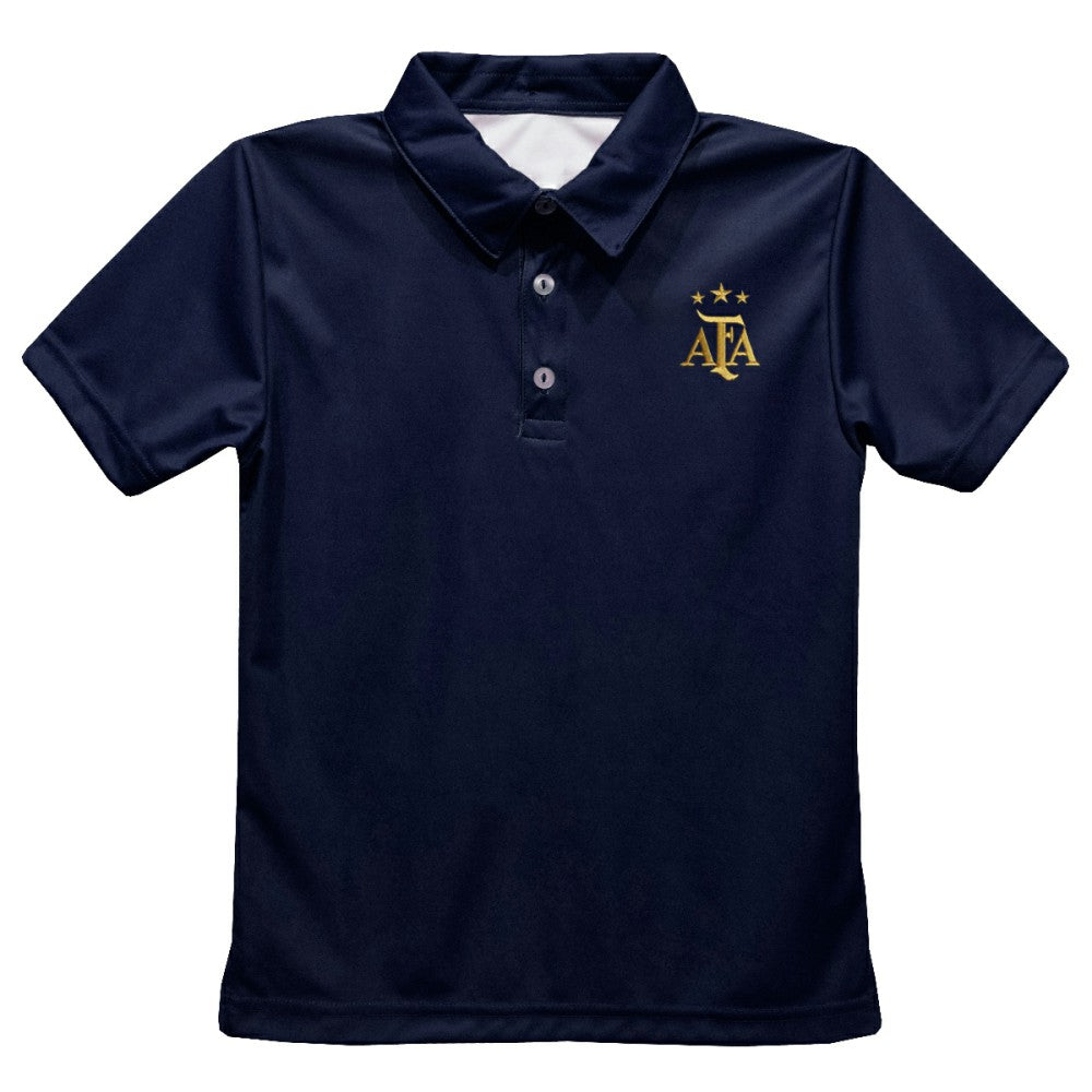 Argentina National Team Vive La Fete Youth Solid Polo - Navy