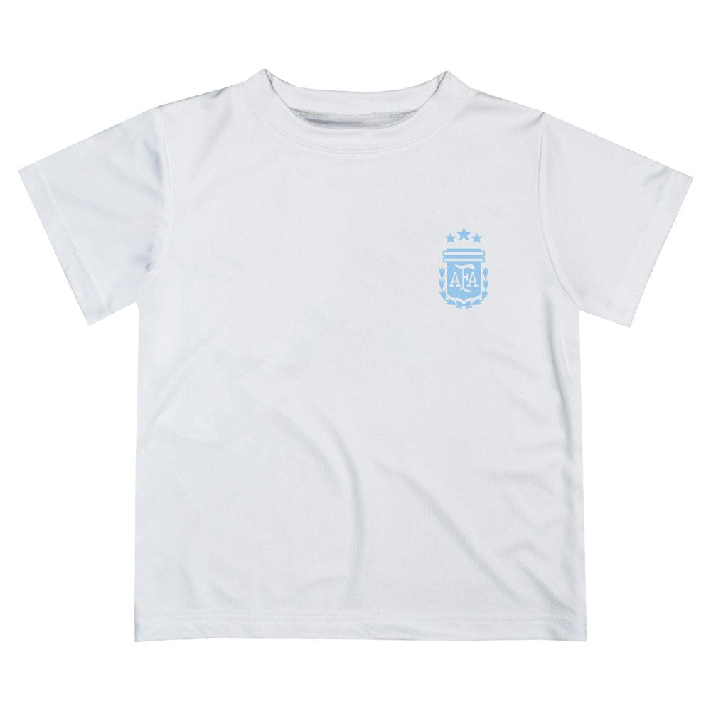 Argentina National Team Vive La Fete Youth Impressions Artwork Icons T-Shirts - White