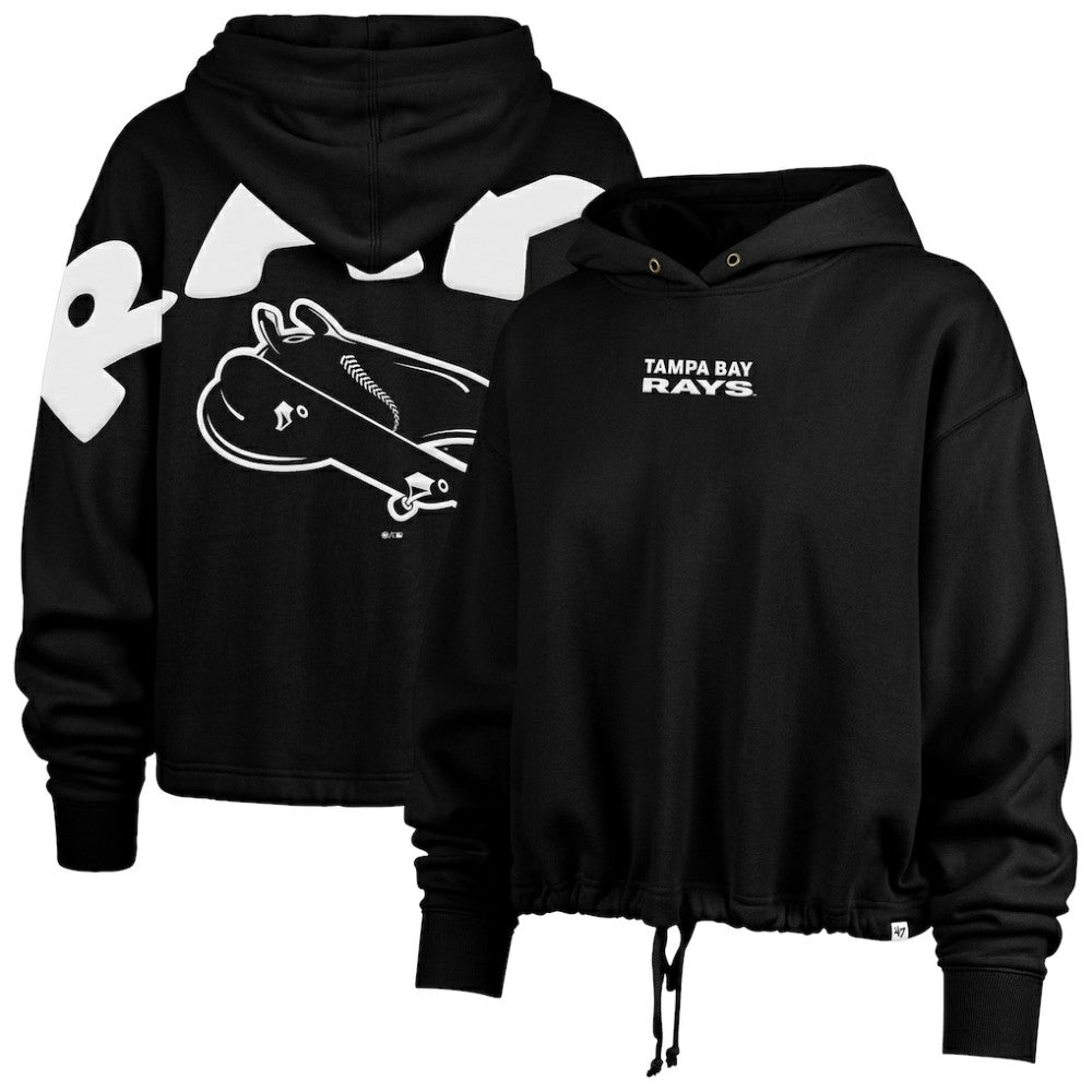 Tampa Bay Rays '47 Women's City Connect Venice Cropped Pullover Hoodie Clearance