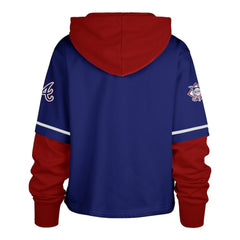 Atlanta Braves '47 Women's City Connect Shortstop Cropped Pullover Hoodie On Sale