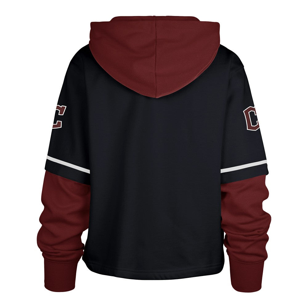 Cleveland Guardians '47 Women's City Connect Shortstop Cropped Pullover Hoodie Online