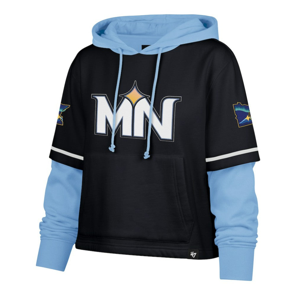 Minnesota Twins '47 Women's City Connect Shortstop Cropped Pullover Hoodie for sale