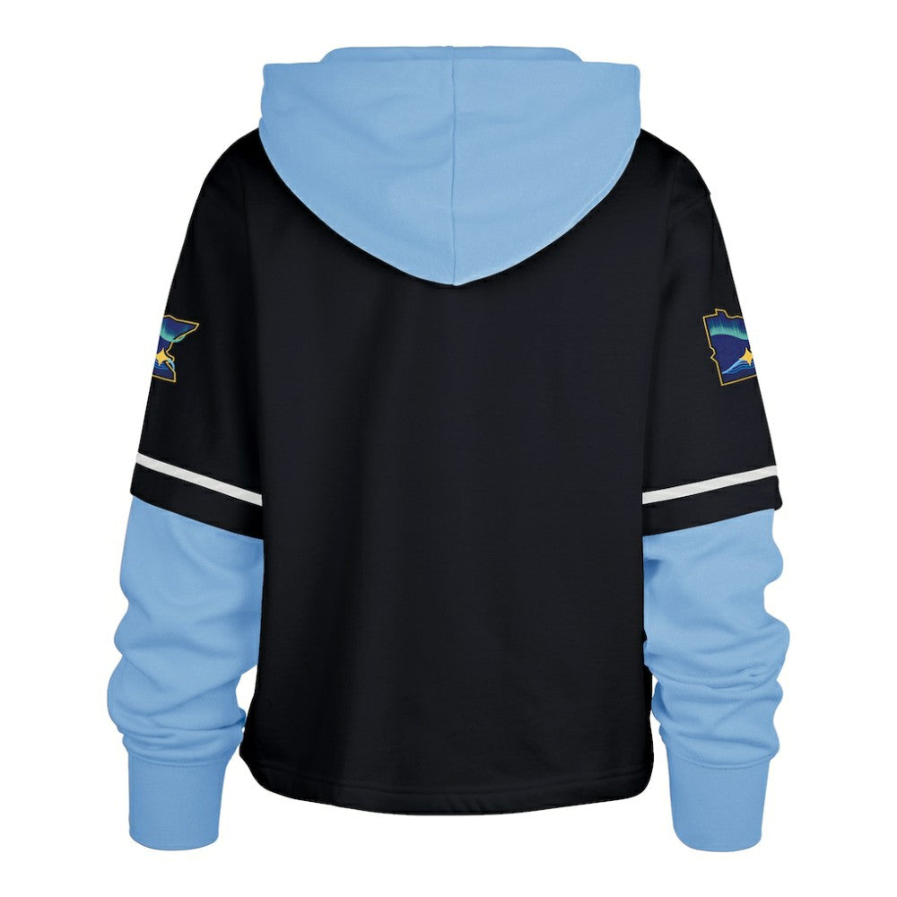 Minnesota Twins '47 Women's City Connect Shortstop Cropped Pullover Hoodie for sale