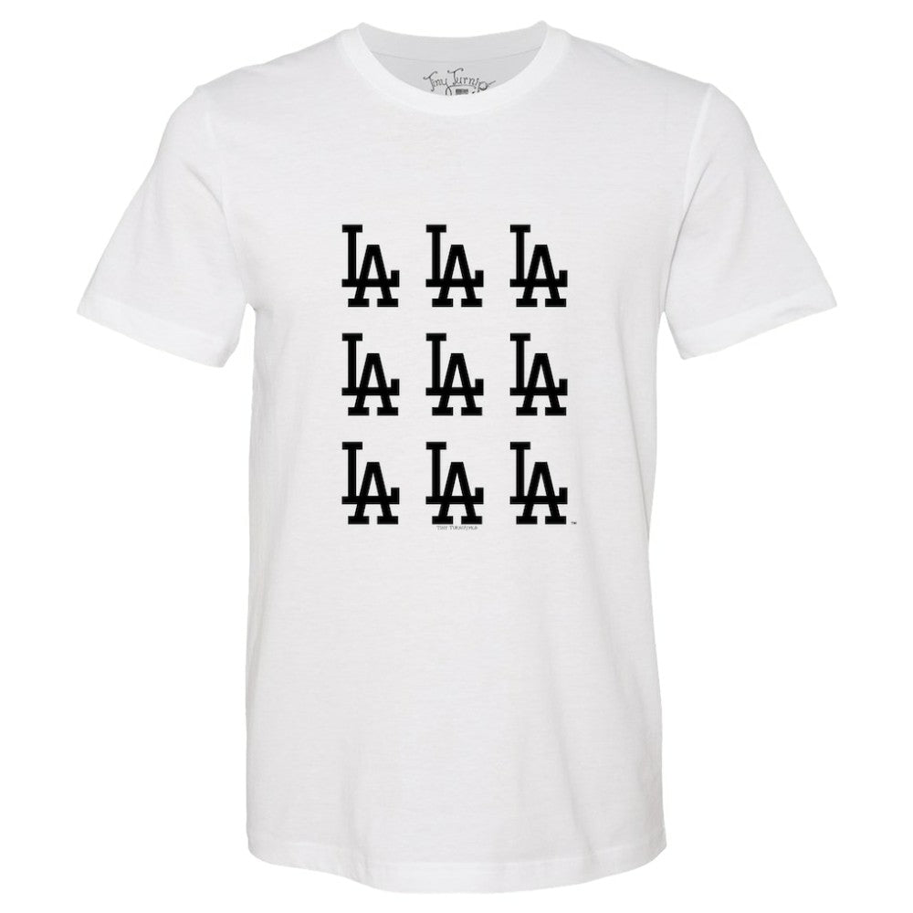 Los Angeles Dodgers Tiny Turnip Women's Logo Grid T-Shirt Near Me