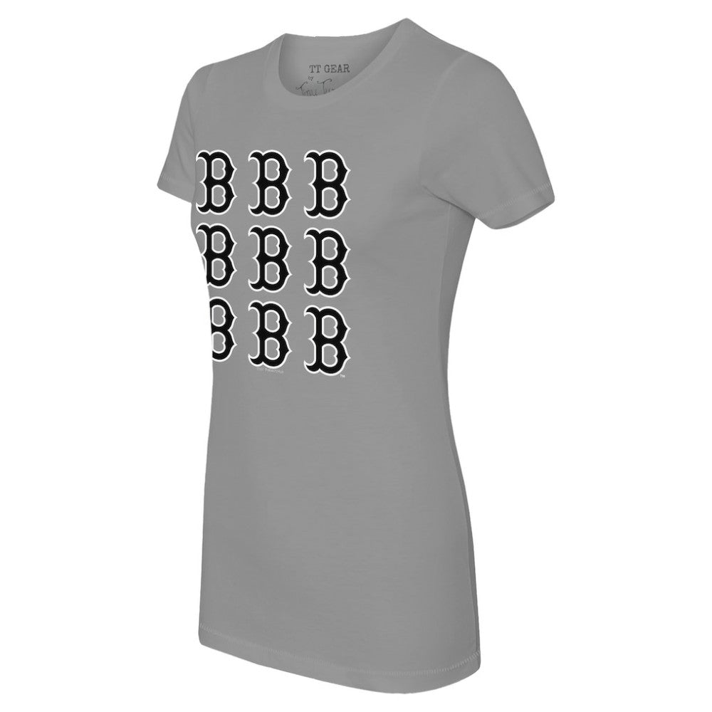 Boston Red Sox Tiny Turnip Women's Logo Grid  T-Shirt Near Me