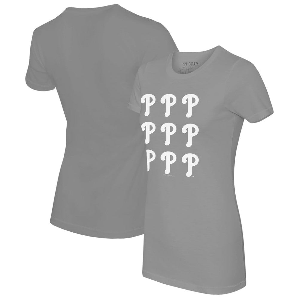 Philadelphia Phillies Tiny Turnip Women's Logo Grid  T-Shirt for sale