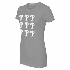 Philadelphia Phillies Tiny Turnip Women's Logo Grid  T-Shirt for sale