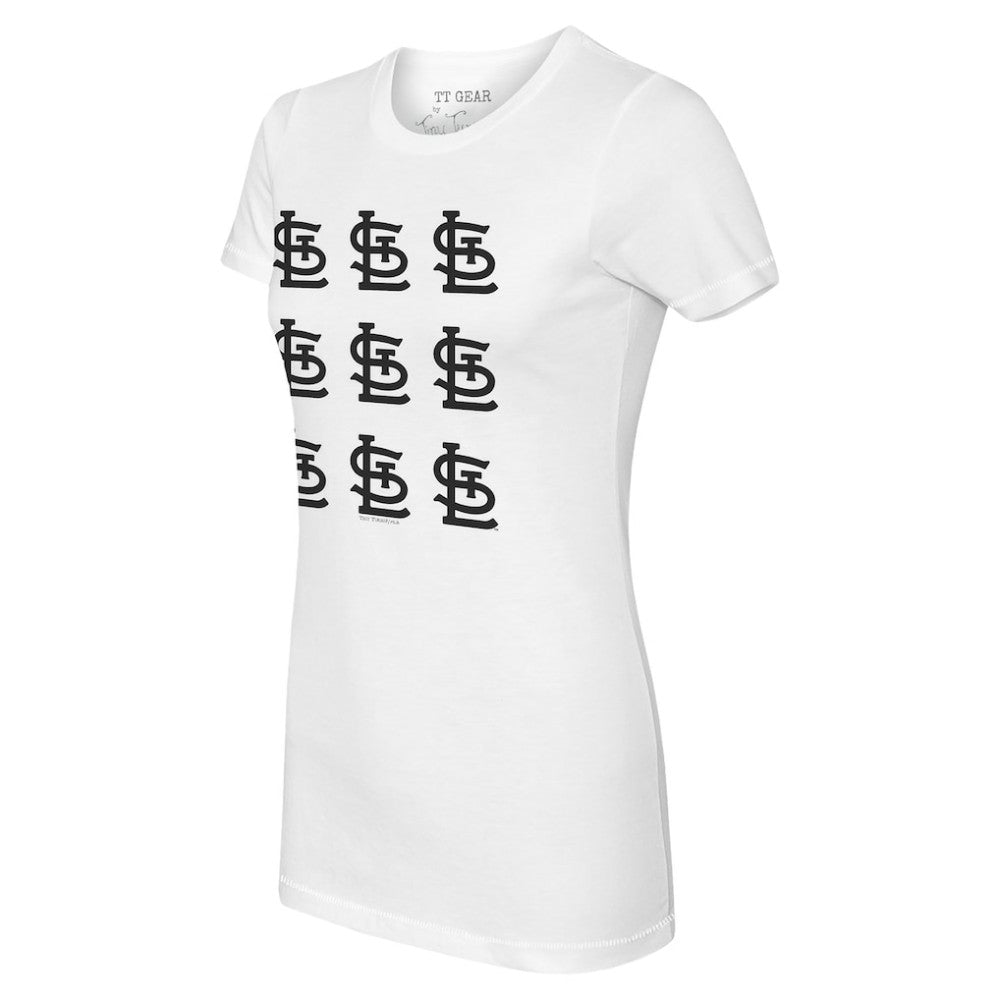 St. Louis Cardinals Tiny Turnip Women's Logo Grid T-Shirt Online