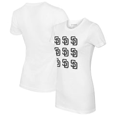 San Diego Padres Tiny Turnip Women's Logo Grid T-Shirt Lifestyle