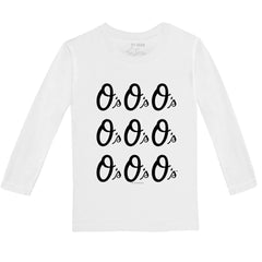 Baltimore Orioles Tiny Turnip Youth Logo Grid Long Sleeve T-Shirt discount