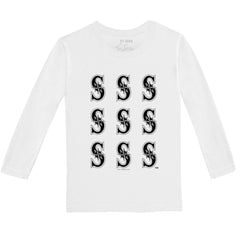 Seattle Mariners Tiny Turnip Youth Logo Grid Long Sleeve T-Shirt Sale
