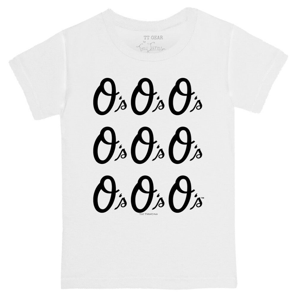 Baltimore Orioles Tiny Turnip Youth Logo Grid T-Shirt Online