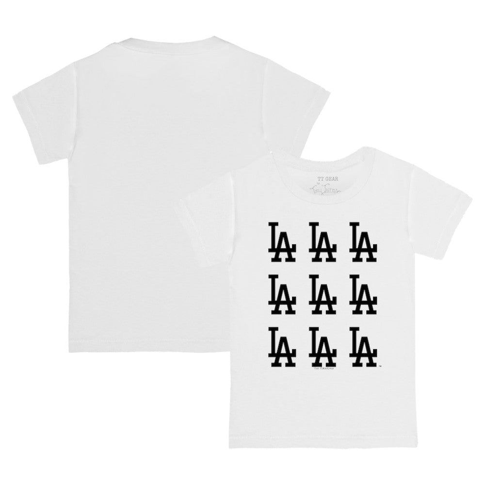 Los Angeles Dodgers Tiny Turnip Youth Logo Grid T-Shirt Clearance