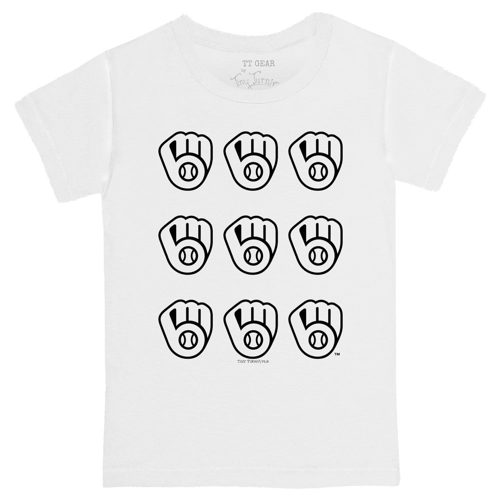 Milwaukee Brewers Tiny Turnip Youth Logo Grid T-Shirt for sale