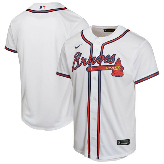 Atlanta Braves Nike Youth Home Game Jersey - White | MLB Jerseys