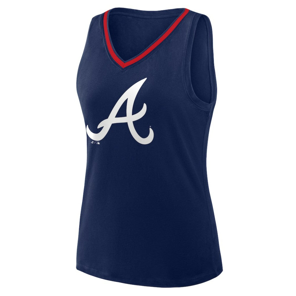 Atlanta Braves Women's Plus Sized Stellar Win V-Neck Tank Top discount