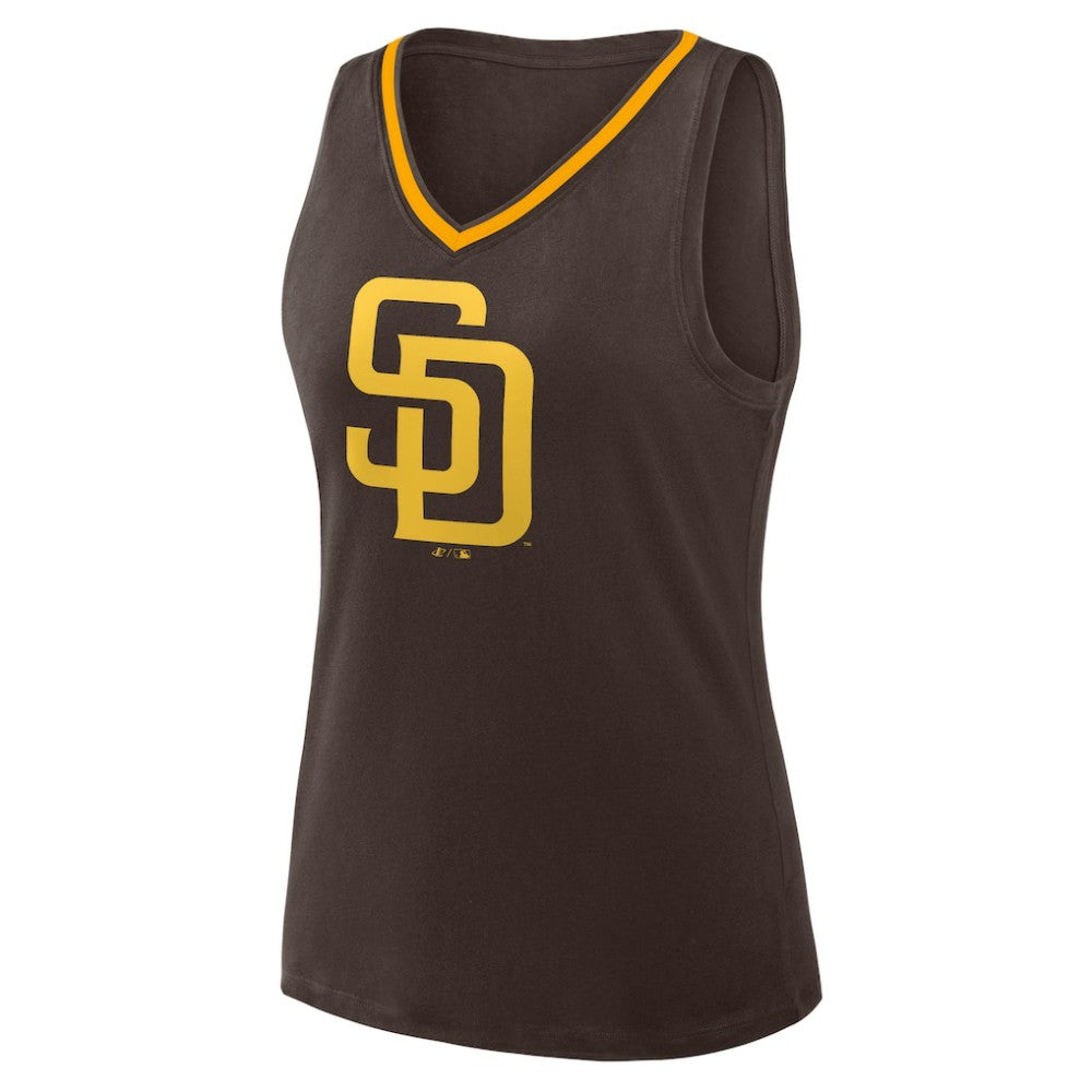 San Diego Padres Women's Plus Sized Stellar Win V-Neck Tank Top discount