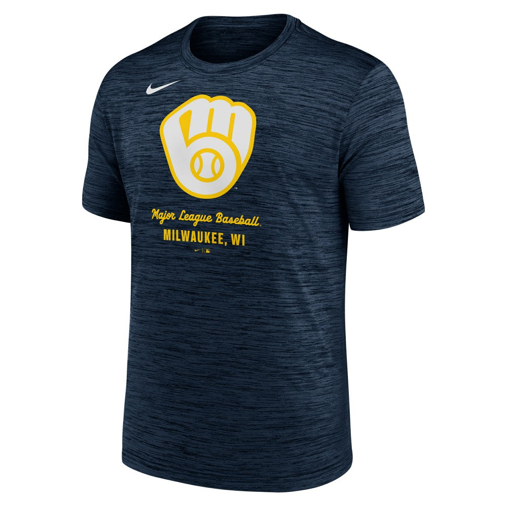 Milwaukee Brewers Nike Velocity Dri-FIT T-Shirt On Sale