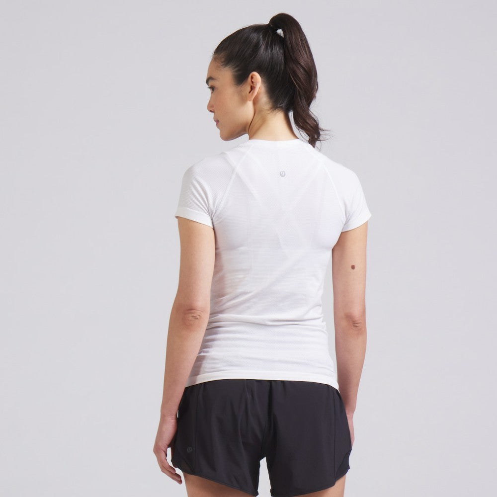 Vancouver Canucks - lululemon Women's Swiftly Tech Short-Sleeve Shirt 2.0 White