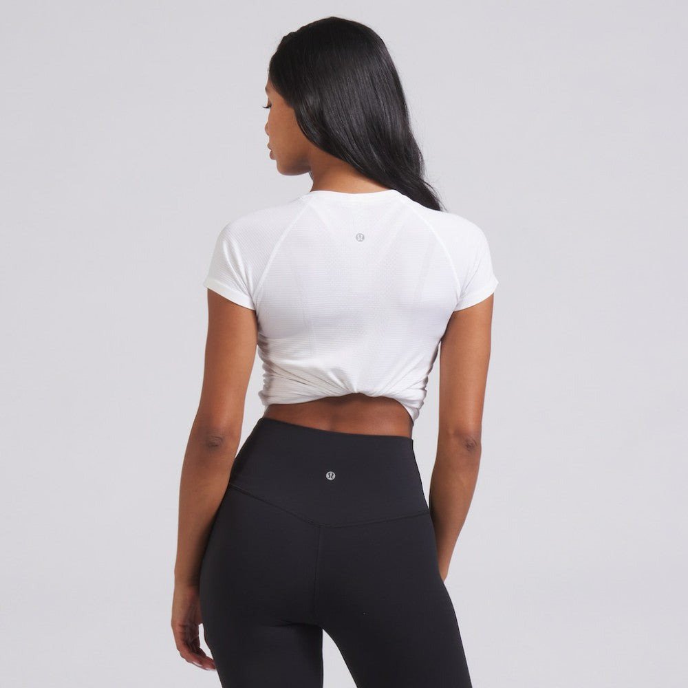 Boston Bruins lululemon Women's Swiftly Tech Short-Sleeve Shirt 2.0 White