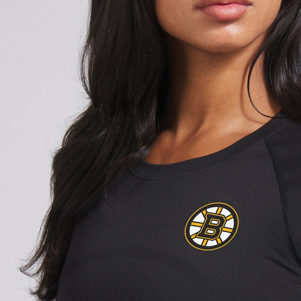 Boston Bruins lululemon Women's Swiftly Tech Short-Sleeve Shirt 2.0 Black