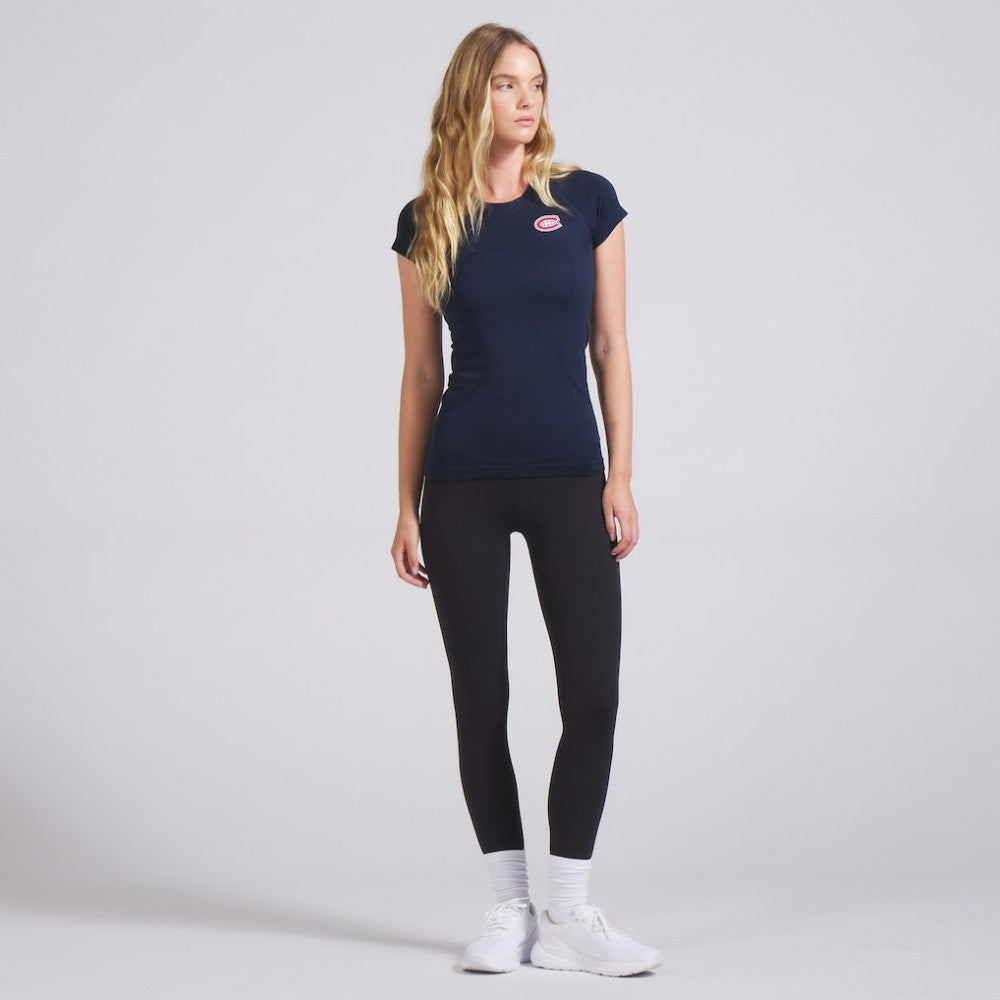 Montreal Canadiens - lululemon Women's Swiftly Tech Short-Sleeve Shirt 2.0 True Navy