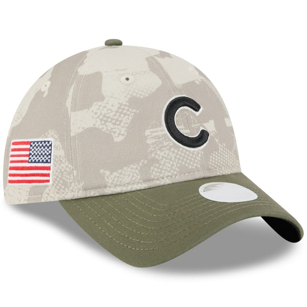 Chicago Cubs New Era Women's 2025 Armed Forces Day 9TWENTY Adjustable Hat for sale