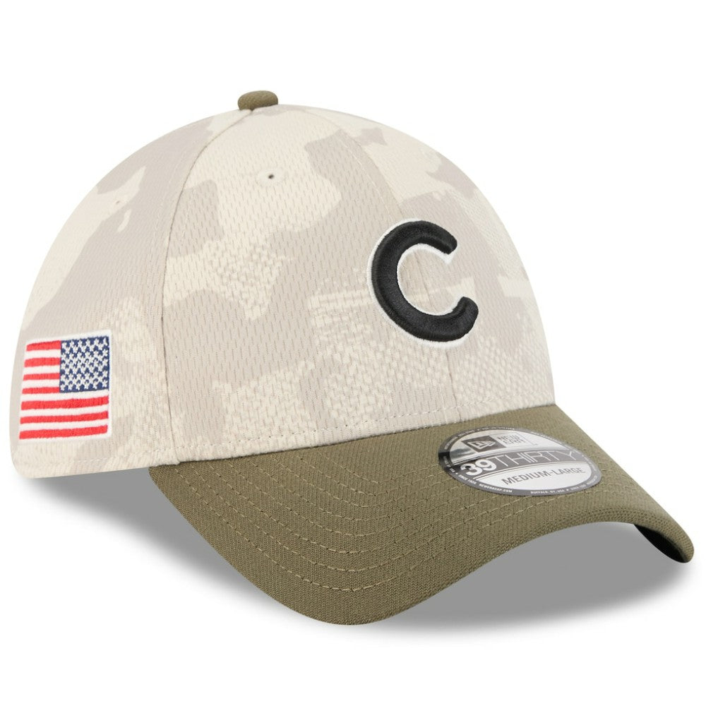 Chicago Cubs New Era 2025 Armed Forces Day 39THIRTY Flex Hat Clearance